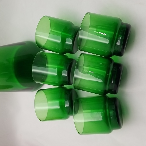 Holmegaard Per Lütken Winston Green Glass Decanter & Glasses - Picture 9 of 15